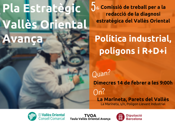 Convocatòria comissió Política Industrial, polígons i R+D+i