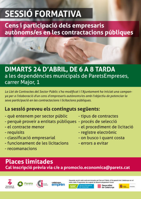 Formació en contractació pública per empresaris autònoms