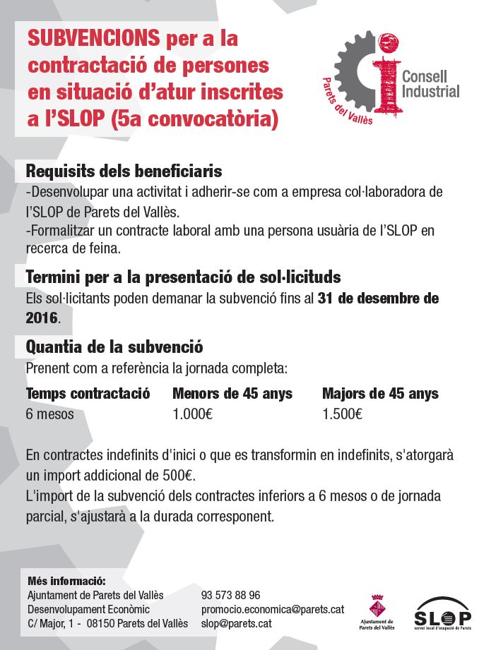 Ajuts a la contractació